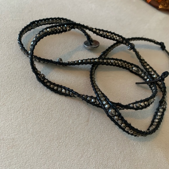 Chan Luu wrap around leather and metal bracelet - Picture 2 of 6